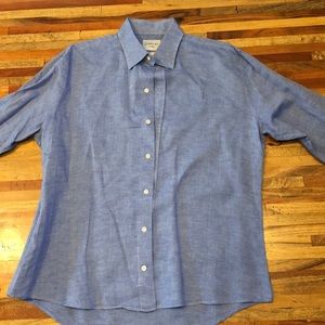 Ledbury men’s blue button up shirt